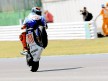 Jorge Lorenzo pulls off a wheelie in Misano