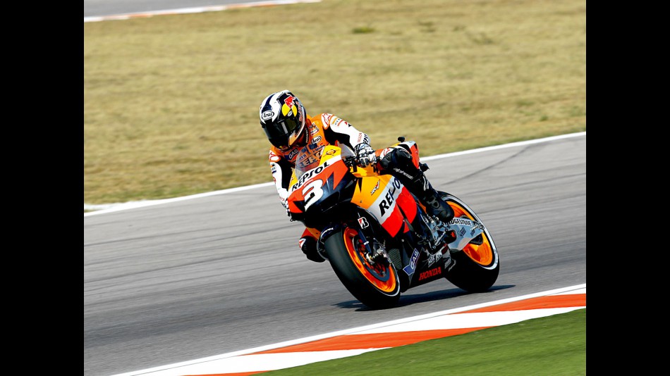 Dani Pedrosa in action in Misano