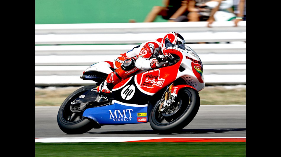 Héctor Barberá in action in Misano