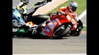 Hayden, Edwards and De Angelis crash during MotoGP race at Misano