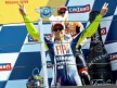 Valentino Rossi celebrates GP win at Misano