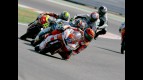 Stefan Bradl riding ahead of 125cc group in Misano