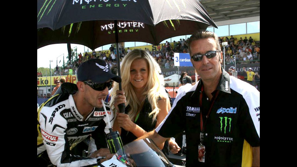 Hervé Poncharal and Colin Edwards at Starting Grid