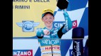 Bradley Smith on the podium at Misano