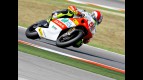 Marco Simoncelli in action in Misano