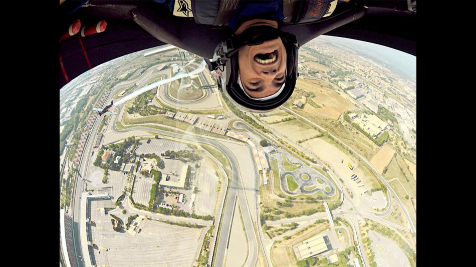 Pedrosa gets the Red Bull Air Race experience in Barcelona