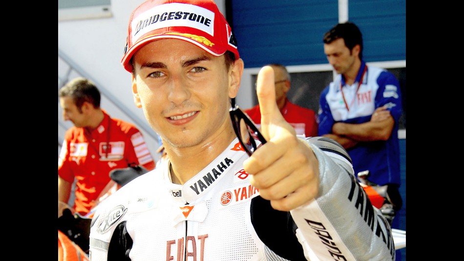 Jorge Lorenzo after QP in Estoril
