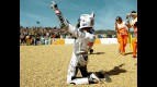 Jorge Lorenzo celebrates GP win at Estoril