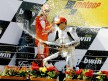 Lorenzo celebrates GP win at Estoril