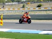 Casey Stoner at the finish of the race at Estoril
