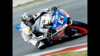 Shuhei Aoyama in Moto2 action at Catalunya