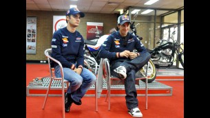 Pedrosa and Dovizioso visit Honda training centre