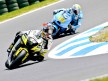 Colin Edwards and Loris Capirossi in action in Phillip Island