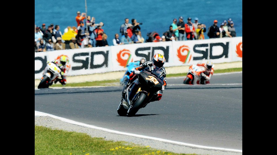 MotoGP action during FP1 at Phillip Island