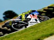 Valentino Rossi in action during FP1 at Phillip Island 