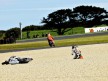 Lorenzo crashes during the race at Phillip Island