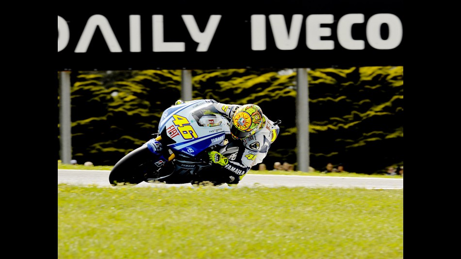 Valentino Rossi in action in Phillip Island