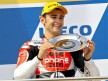 Héctor Barberá on the podium at Phillip Island