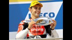 Héctor Barberá on the podium at Phillip Island