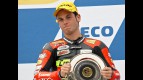 Sandro Cortese on the podium at Phillip Island