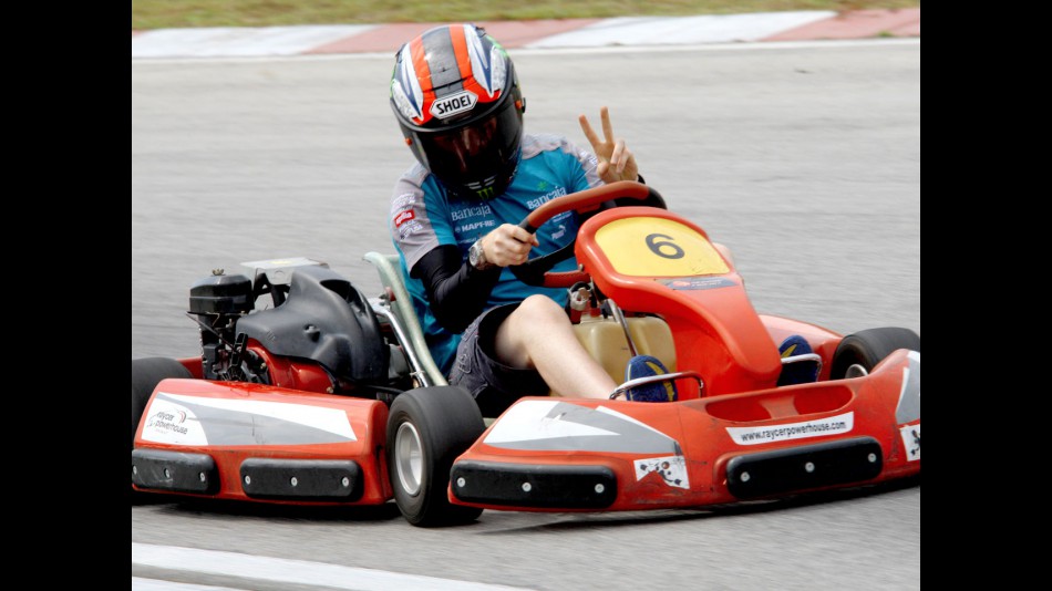 Bradley Smith in Sepang Karting event