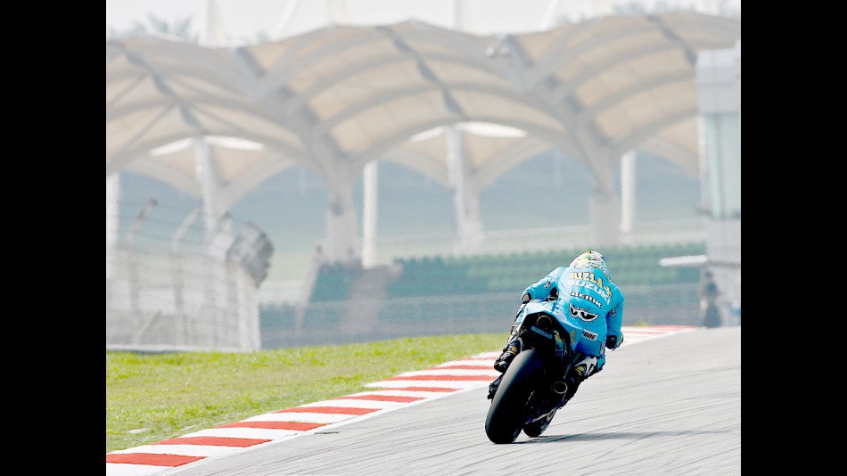 Loris Capirossi in action in Sepang