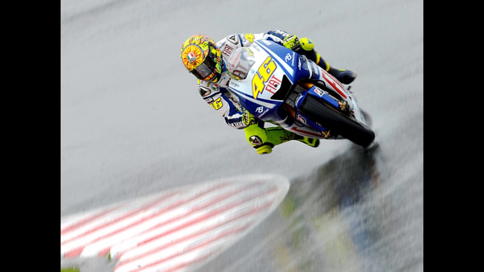 Valentino Rossi on track