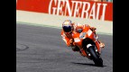 Casey Stoner in action in Valencia