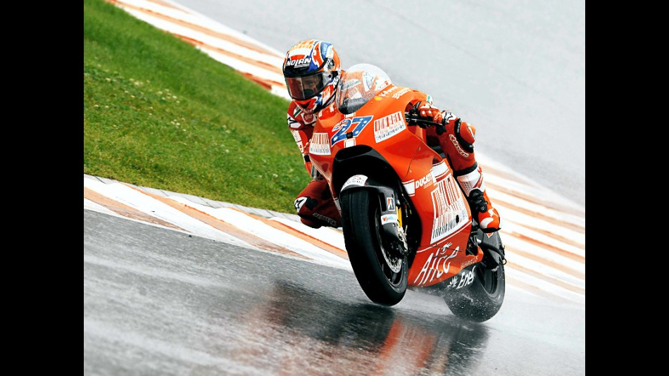 Casey Stoner on track