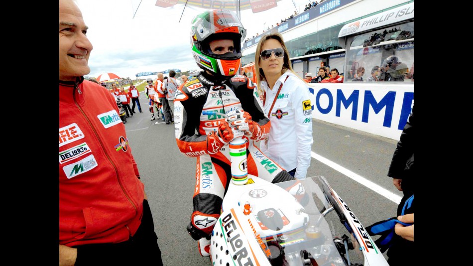 Roberto Locatelli at the starting grid in Sepang