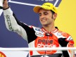 Héctor Barberá on the podium at Sepang