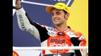 Héctor Barberá on the podium at Sepang