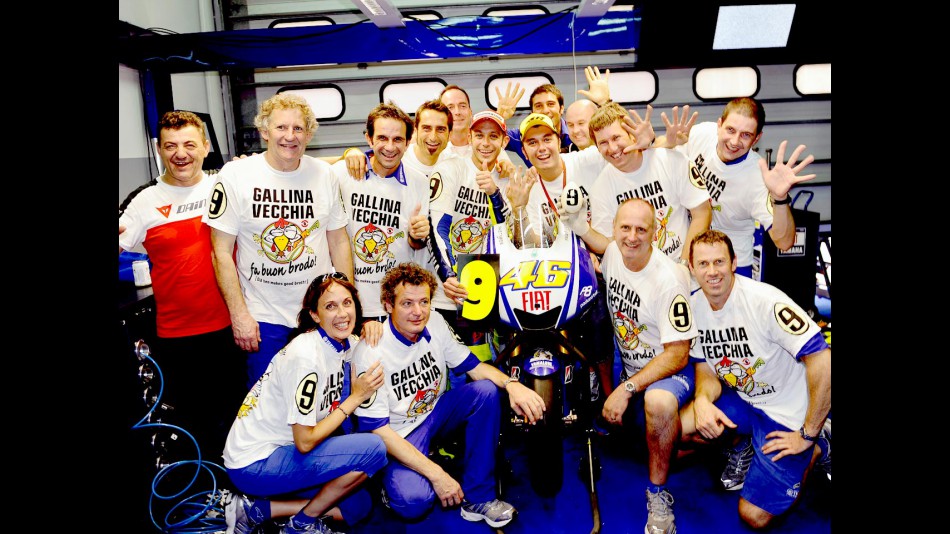 Fiat Yamaha Team celebrate 2009 MotoGP World Championship