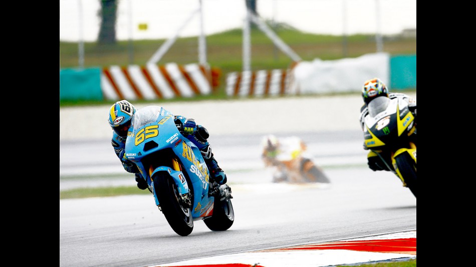 Loris Capirossi in action in Sepang