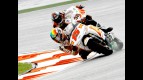 De Angelis riding ahead of Kallio in Sepang