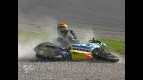 Sergio Gadea crash during FP1 in Valencia