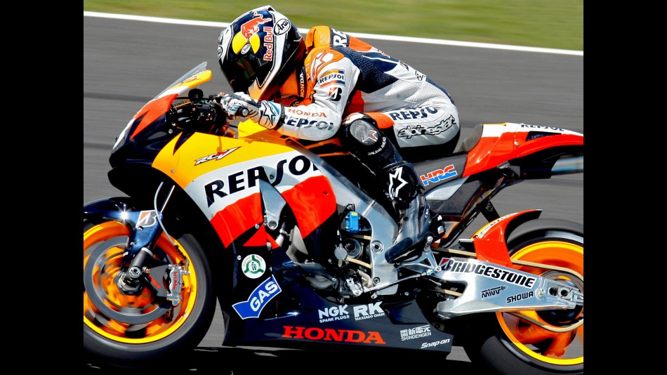 Dani Pedrosa on track