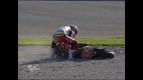 Di Meglio crash during QP in Valencia