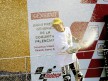 2009 250cc World Champion Hiroshi Aoyama on the podium in Valencia