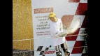 2009 250cc World Champion Hiroshi Aoyama on the podium in Valencia