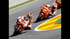 Barberá riding ahead of Bautista in Valencia