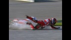 Stefan Bradl crash during WUP in Valencia