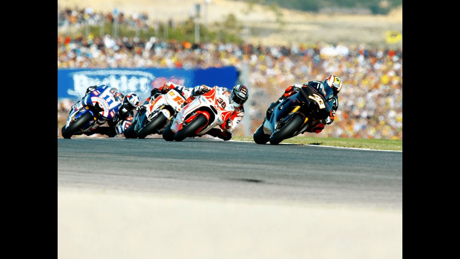 MotoGP Group in action in Valencia