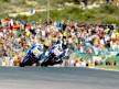 Lorenzo and Rossi in action in Valencia