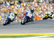 Lorenzo and Rossi in action in Valencia