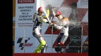 Pedrosa and Rossi celebrate podium in Valencia