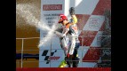 Pedrosa and Rossi celebrate podium in Valencia