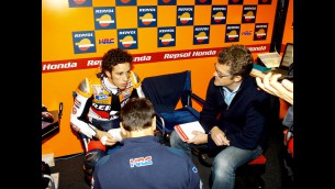 Repsol Honda testing 2010 machine