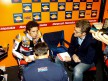 Andrea Dovizioso in the Repsol Honda garage at the Valencia Post GP Test