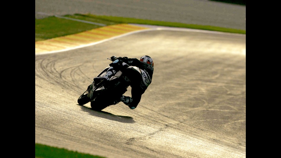 Héctor Faubel at the Valencia Post GP Test